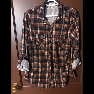 Xl flannel style top